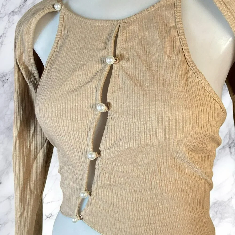 H:ours Simonetta Top and Mini Skirt - Camel